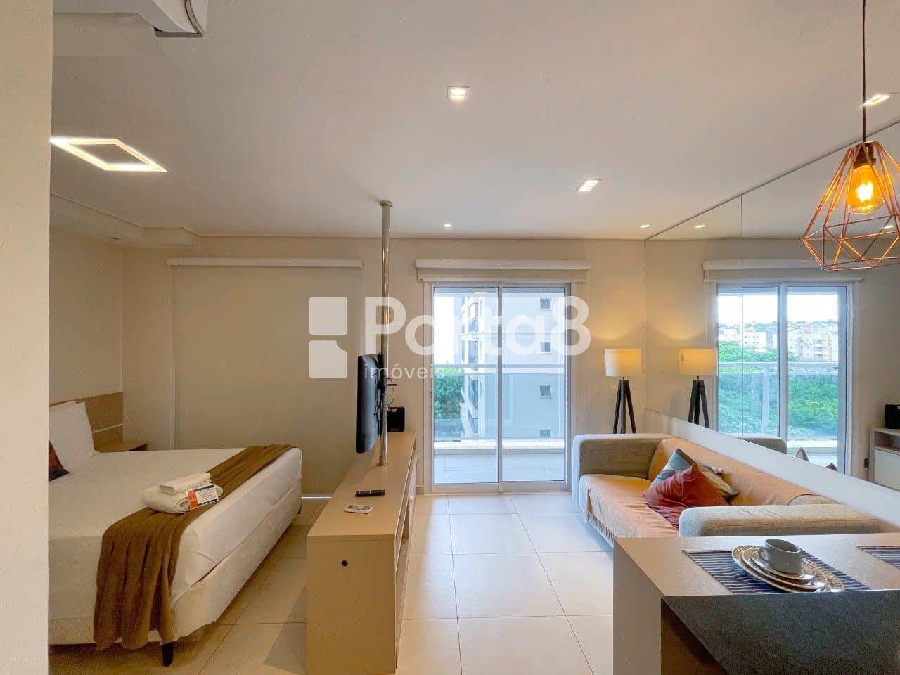 Apartamento 1 Dormitório Jardim Tarraf II Mobiliado com Vista - Foto 2