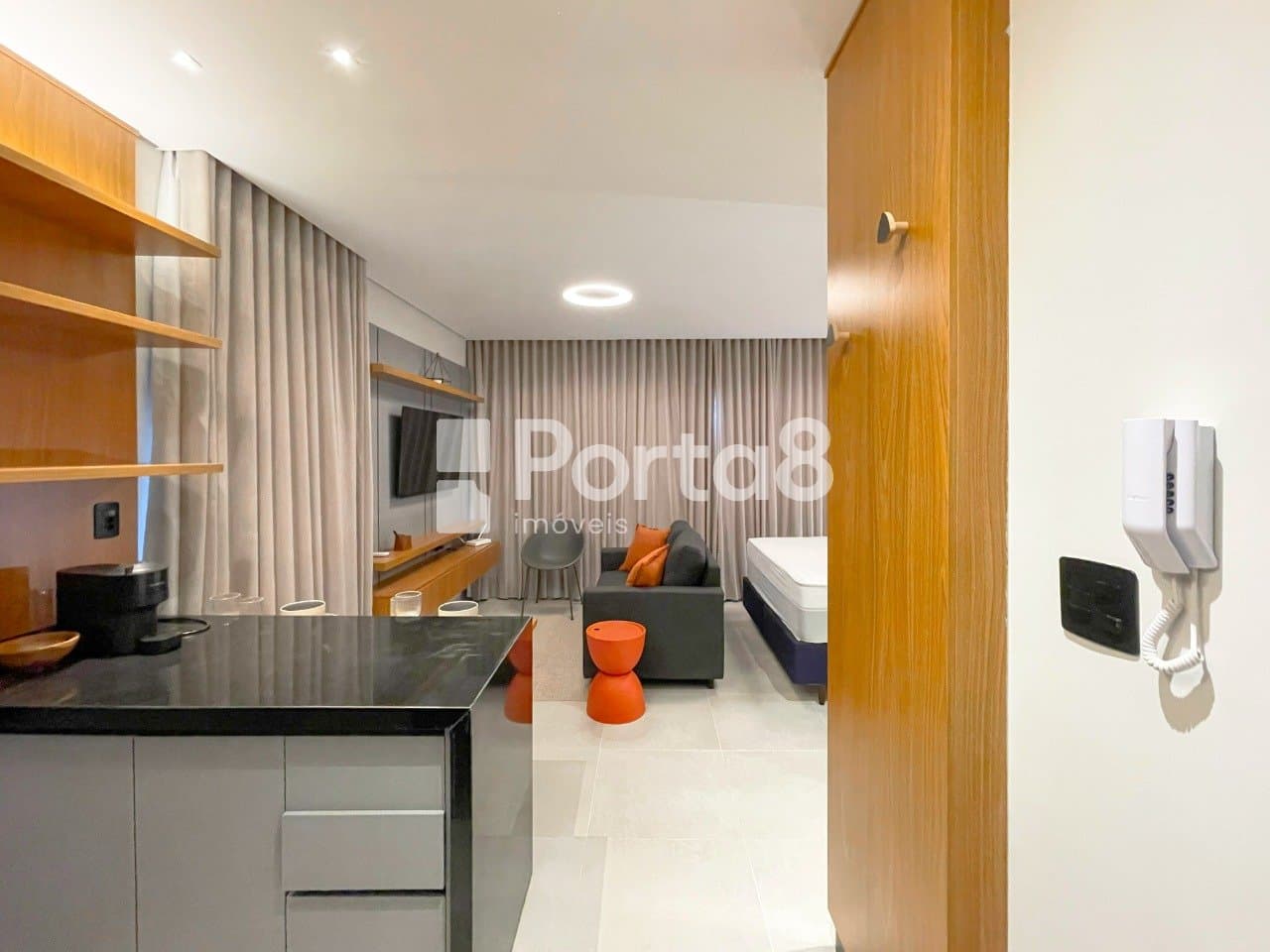 Apartamento 1 Dormitório Jardim Paulistano Mobiliado com Vista - Foto 2