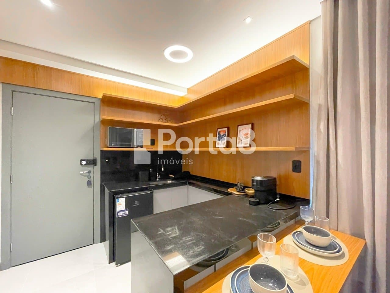 Apartamento 1 Dormitório Jardim Paulistano Mobiliado com Vista - Foto 5