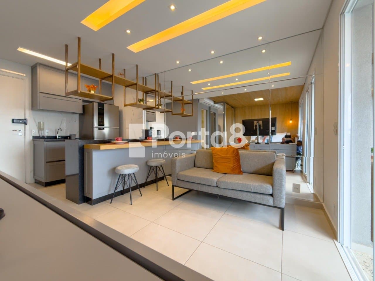 Apartamento 1 Dormitório Mobiliado Jardim Tarraf II com Vista - Foto 2