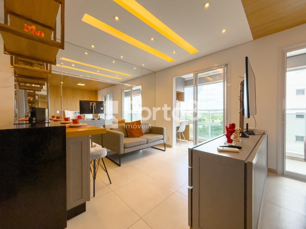 Apartamento 1 Dormitório Mobiliado Jardim Tarraf II com Vista - Foto 4