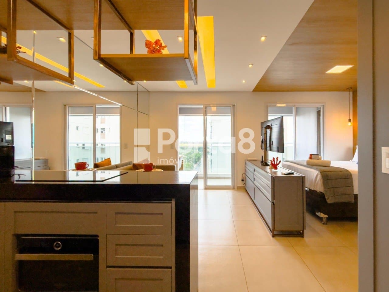 Apartamento 1 Dormitório Mobiliado Jardim Tarraf II com Vista - Foto 5